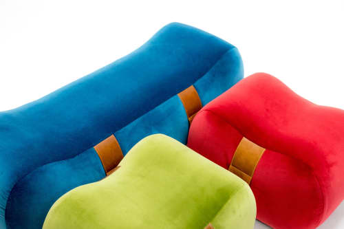 Milo Bench | Benches & Ottomans by Marie Burgos Design and Collection. Item composed of fabric