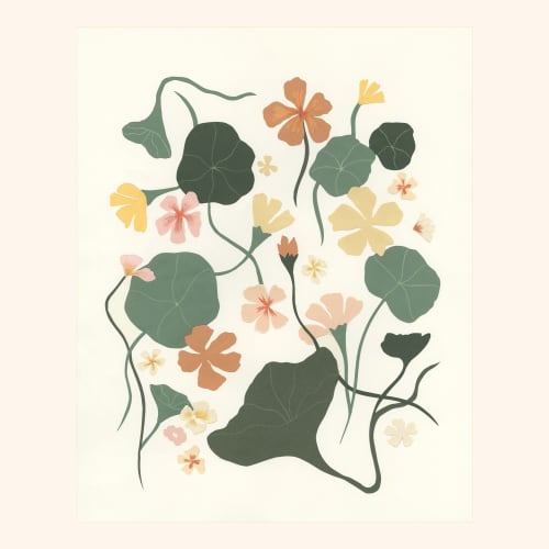 Nasturtium | Prints by Elana Gabrielle. Item made of paper