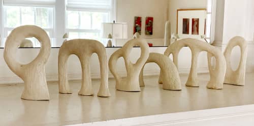 Porcelain Arches | Sculptures by Rebecca Zweibel. Item composed of ceramic