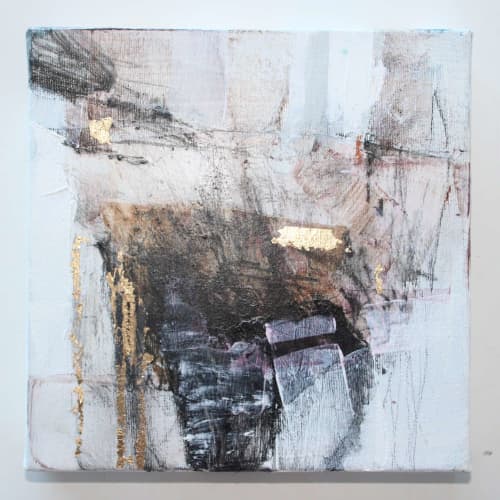 Mixture Of Feelings 10 (20x20cm) | Mixed Media in Paintings by Magdalena Morey. Item made of canvas with paper works with boho & contemporary style