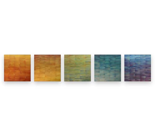 Prism Gradations | Wall Sculpture in Wall Hangings by MORAN BROWN. Item composed of wood and aluminum in modern style