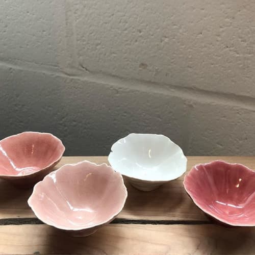 Ceramic Pinch Bowls | Dinnerware by FisheyeCeramics | The Lost Kitchen in Freedom. Item composed of ceramic