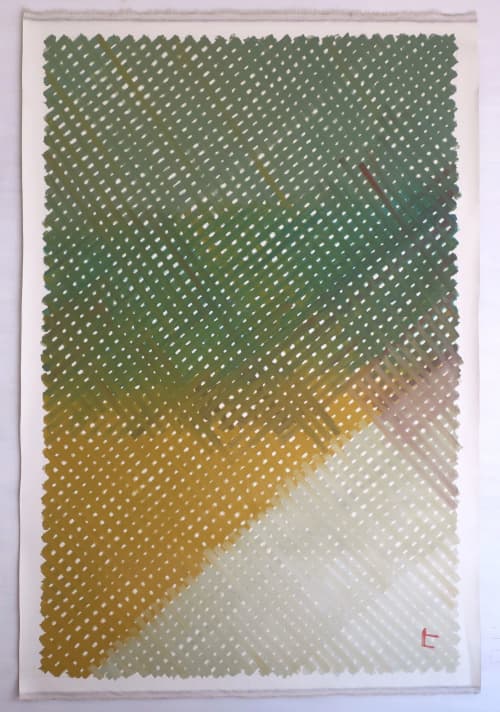 Untitled Painting | Oil And Acrylic Painting in Paintings by Hikaru O. Item composed of canvas in contemporary or japandi style