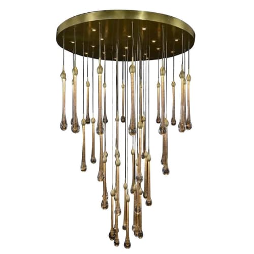 SJ2105 THE ARC LUNA | Chandeliers by alanmizrahilighting | New York in New York. Item composed of metal and glass