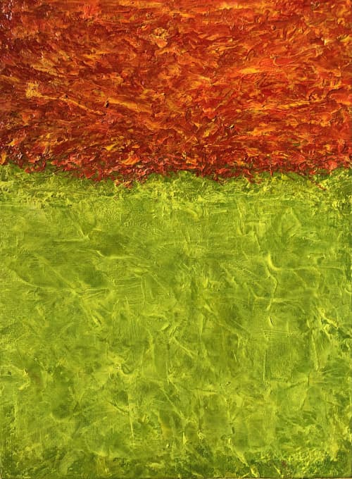 The Grass Isn’t Greener on the Other Side | Oil And Acrylic Painting in Paintings by Reade C Gloeckner Fine Art. Item composed of canvas & synthetic