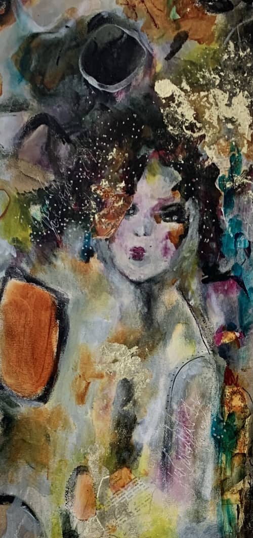 Veronica The Art Of Fashion | Paintings by Darlene Watson Abstract Artist