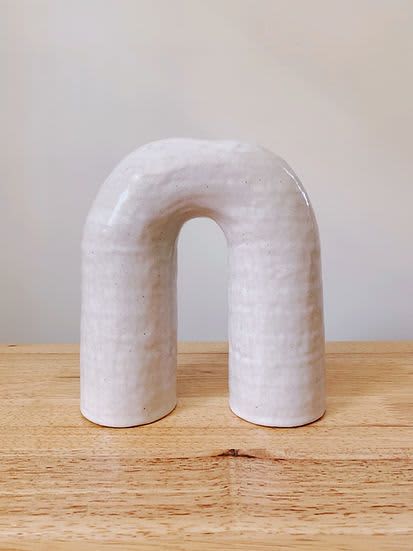 Arch Vase | Vases & Vessels by Mary Lee. Item composed of ceramic