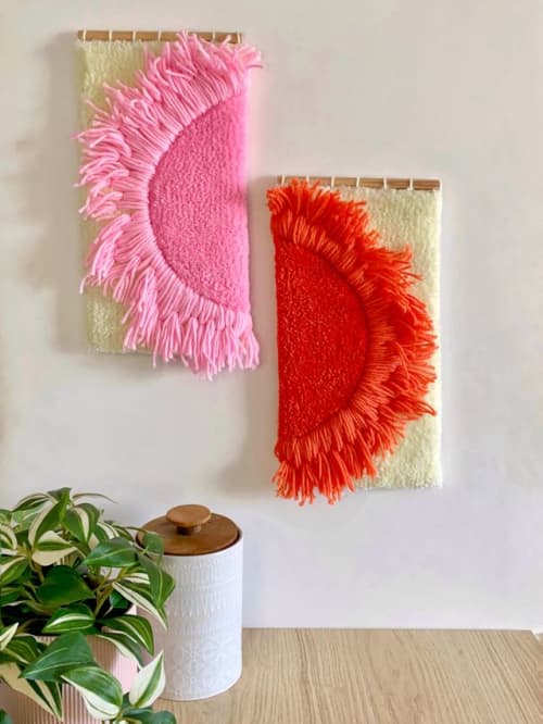 Sun is always here | Tapestry in Wall Hangings by Mogio - Morgane Girondeau. Item compatible with contemporary and eclectic & maximalism style