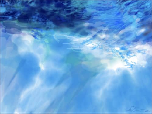 Living Oceans • OCEAN WATER 2 | Prints in Paintings by Betty Jo Costanzo