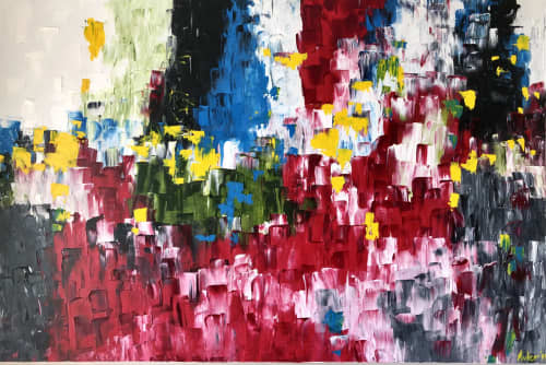Playing with blood | Oil And Acrylic Painting in Paintings by Hugo Auler Jr. Art | ARTLIFE GALLERY in El Segundo. Item composed of canvas
