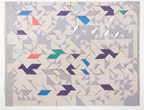 Johanna Boccardo - tHiNg1 & 2 - Down is up is sideways | Area Rug in Rugs by Odabashian (official). Item composed of wool & fiber