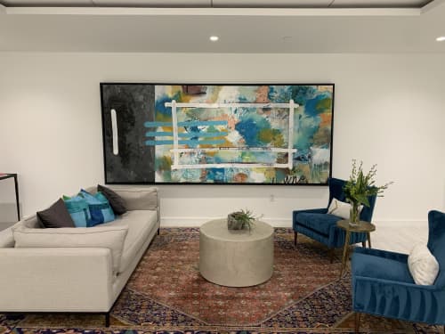 Shackelford, Bowen, McKinley & Norton, LLP Law Firm lobby entrance painting(s) | Oil And Acrylic Painting in Paintings by Kent Youngstrom. Item composed of canvas and synthetic