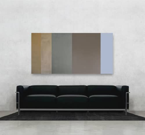 Asleep in the Desert (2022) | Oil And Acrylic Painting in Paintings by Scott Woodward Meyers Art. Item made of wood & canvas compatible with minimalism and contemporary style