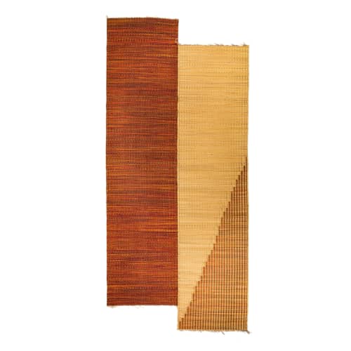 Unique and Upscale: Irregularly Shaped Sea Rush Rug for Soph | Runner Rug in Rugs by LA FIBRE ARTISANALE