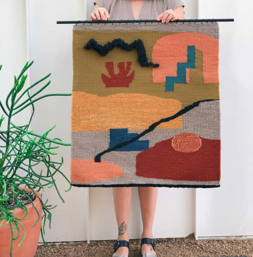 Woven Wall Hanging by Zanny Adornments at Private Residence Austin