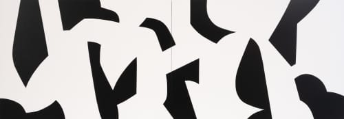 Choosing 260123 (Diptych) | Oil And Acrylic Painting in Paintings by Kotaro Machiyama. Item composed of canvas in japandi or art deco style