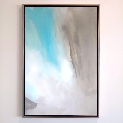 Daydream I - Framed Original Painting on Canvas 24"x36" | Oil And Acrylic Painting in Paintings by 330art. Item composed of canvas & synthetic compatible with contemporary and country & farmhouse style