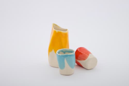 Bauhaus Coffee Set | Cup in Drinkware by Pottery & Poetry. Item made of ceramic works with contemporary style