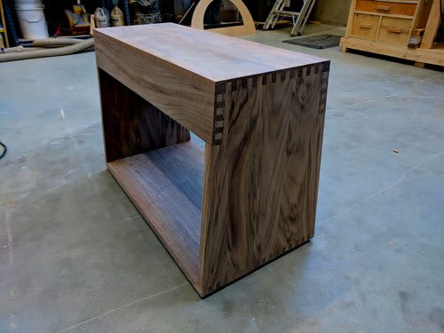 Walnut side table | Tables by MJY Fabrication. Item made of walnut