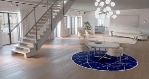 Diamond Round | Area Rug in Rugs by Woop Rugs. Item made of fabric & fiber