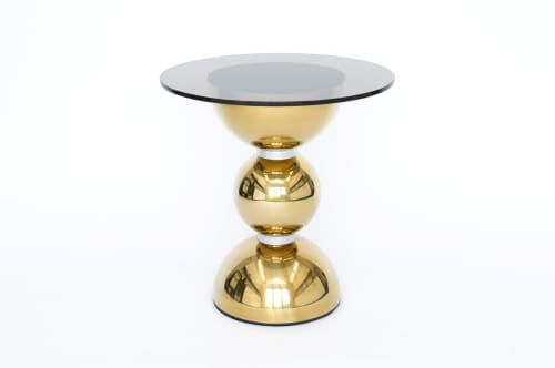 Apollo Table | Side Table in Tables by Connor Holland. Item made of steel with glass