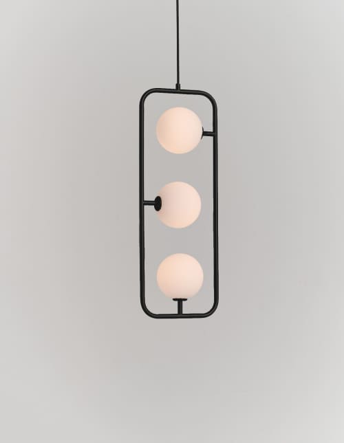 Sircle Pendant PV3 | Pendants by SEED Design USA. Item made of steel with glass