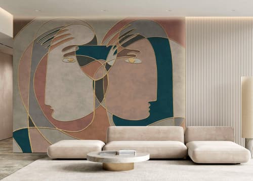 Handcrafted textured wallpaper - IL102 | Wall Treatments by Affreschi & Affreschi. Item made of paper works with minimalism & contemporary style