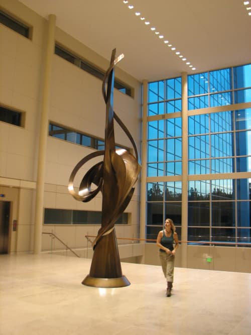 Voyage | Public Sculptures by Medwedeff Forge and Design | SAS Institute Inc in Cary