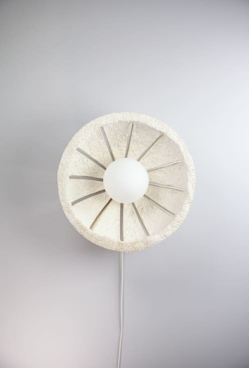 MushLume Ray Sconce | Sconces by MushLume Lighting. Item works with contemporary style
