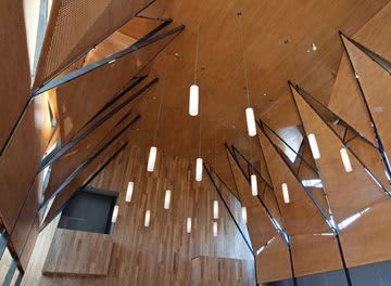 Steel Plate Canopy | Sculptures by Amuneal | Baltimore in Baltimore. Item made of wood