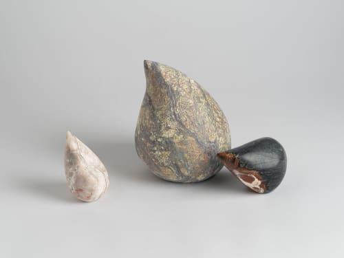 I Cry, You Cry, We Cry | Sculptures by Art Larger Than Me by Daren Todd. Item composed of stone compatible with contemporary and modern style