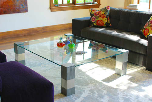 Formations Cocktail Table | Tables by Andi-Le. Item made of steel with glass