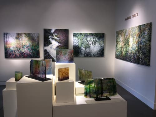 “Among Trees” Exhibit Installation Views | Oil And Acrylic Painting in Paintings by Angelita Surmon | Waterstone Gallery in Portland. Item made of canvas with synthetic