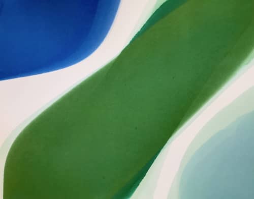 Coastal flow | Watercolor Painting in Paintings by Wendy Briggs Powell. Item composed of paper and synthetic