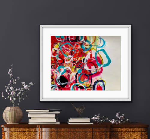 Weekend Imagination | Drawings by Darlene Watson Abstract Artist. Item composed of paper and synthetic