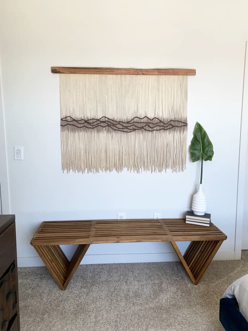 Desert I Macrame Wall Hanging / Fiber Art | Tapestry in Wall Hangings by Jay Durán @ J. Durán Art + Home | Dallas in Dallas. Item composed of wood and cotton