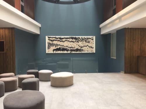 Living Wall | Mixed Media by Vero Gonzalez Ugarte | NovaPark Hotel in Santiago. Item composed of canvas