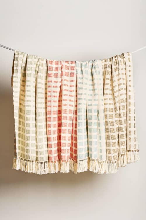 Baru Small Throw | Blanket in Linens & Bedding by Zuahaza by Tatiana | Casa Jaguar Cartagena in Cartagena de Indias. Item composed of cotton in boho or contemporary style