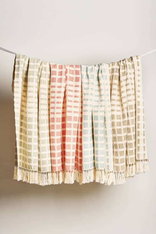 Baru Small Throw | Blanket in Linens & Bedding by ZUAHAZA | Casa Jaguar Cartagena in Cartagena de Indias. Item composed of cotton in boho or contemporary style