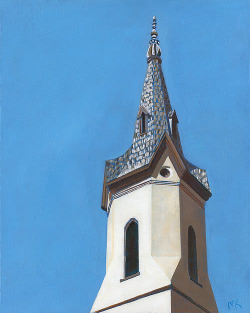 Frederick Steeple - Original Oil Painting on Canvas | Oil And Acrylic Painting in Paintings by Michelle Keib Art. Item composed of canvas