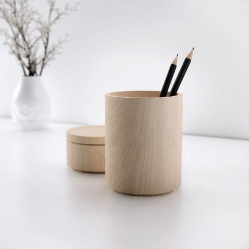 Wooden Desk Organizer - Stack L | Decorative Box in Decorative Objects by LAWA DESIGN. Item composed of wood in minimalism or contemporary style