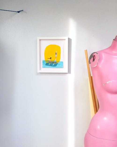 Sunny Stack Print | Prints by Dyanna Dimick (DYD ART). Item made of paper works with contemporary & coastal style