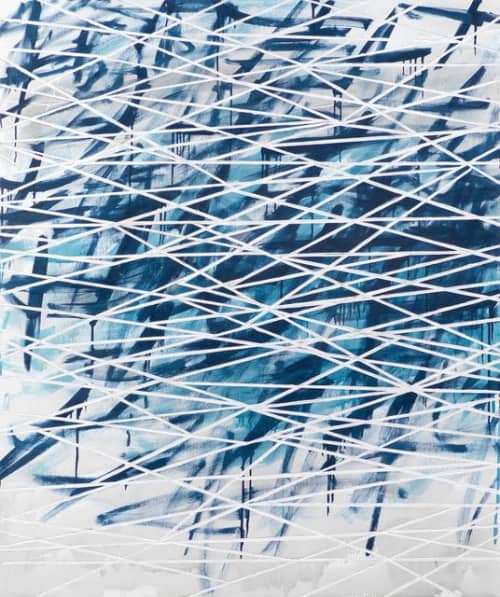 Solo | Oil And Acrylic Painting in Paintings by David Fredrik Moussallem. Item composed of canvas & synthetic