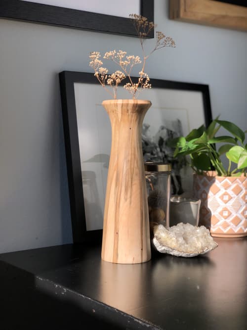 Ambrosia Maple vase 2 | Vases & Vessels by Patton Drive Woodworking. Item made of maple wood