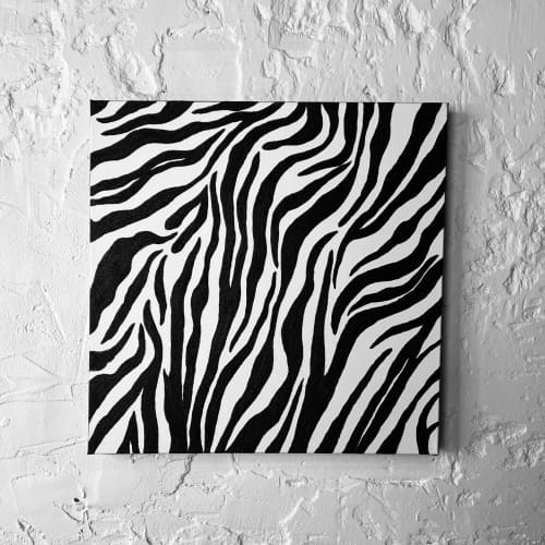 Zebra Pattern | Mixed Media by IRENA TONE. Item compatible with minimalism and eclectic & maximalism style