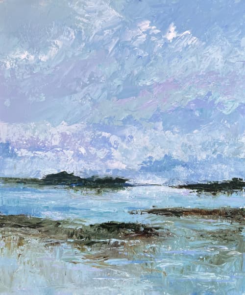 Quiet Inlet | Oil And Acrylic Painting in Paintings by Filomena Booth Fine Art