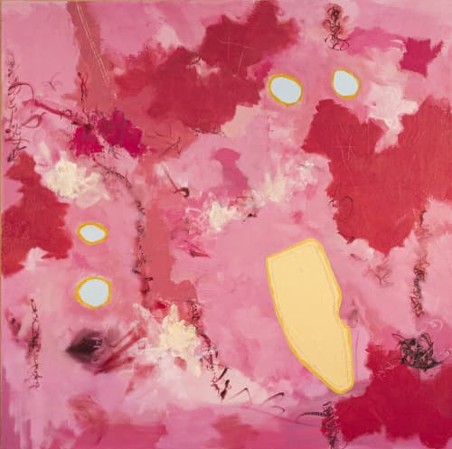 Play #14 — 30x30 Oil on Canvas | Oil And Acrylic Painting in Paintings by Vincent Salvati – Contemporary Abstract Painter | NJ. Item made of canvas compatible with minimalism and contemporary style