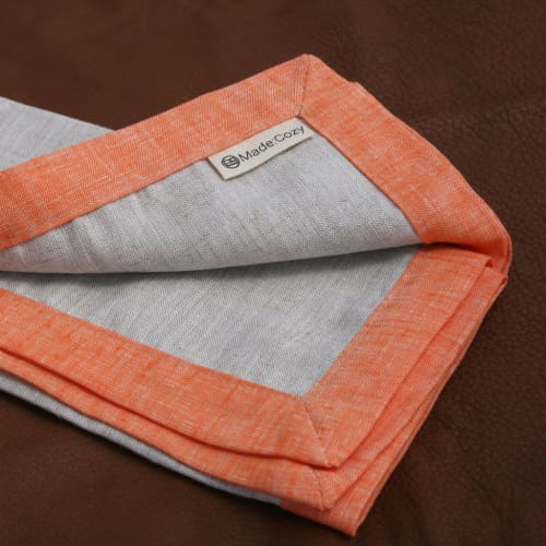 Mitered Corner Linen Napkins | Tableware by Made Cozy