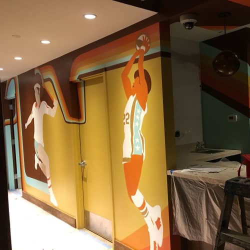 Players Club Mural | Murals by Michael Pacheco | Players Club in Washington. Item composed of synthetic