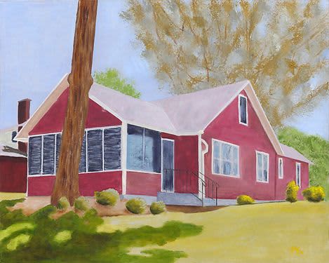 Cindy's Camp - Vibrant Giclée Print | Prints in Paintings by Michelle Keib Art. Item composed of paper